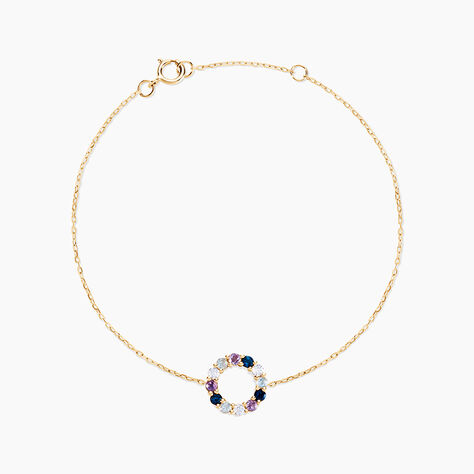Bracelet Iris Or Jaune Topaze Améthyste - Bracelets Femme | Histoire d’Or