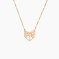 Collier Elwenn Argent Rose