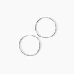 Cr&eacute;oles Argent Blanc Olympia - Boucles d'oreilles cr&eacute;oles Femme | Histoire d&rsquo;Or