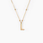 Collier Plaqu&eacute; Or Jaune Lettra - Colliers fantaisie Femme | Histoire d&rsquo;Or