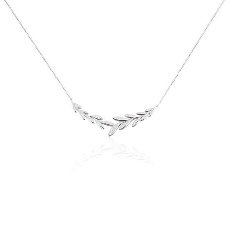 Collier Andeol Argent Blanc Oxyde De Zirconium - Colliers fantaisie Femme | Histoire d’Or