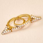 Cr&eacute;oles Ligeia Or Jaune Oxyde De Zirconium - Boucles d'oreilles cr&eacute;oles Femme | Histoire d&rsquo;Or