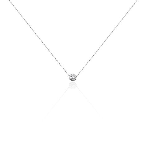 Collier Swanny Argent Blanc Oxyde De Zirconium - Colliers fantaisie Femme | Histoire d’Or