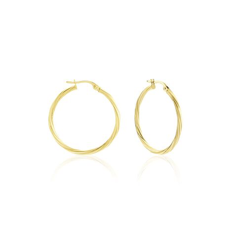 Créoles Youri Or Jaune - Boucles d'oreilles créoles Femme | Histoire d’Or