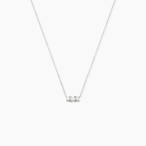 Collier Or Blanc Sabine Diamants - Colliers Femme | Histoire d’Or