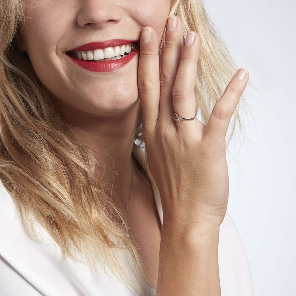 Bague Or Jaune Daegan Oxydes De Zirconium - Bagues solitaires Femme | Histoire d’Or