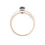 Bague Arzula Or Rose Topaze - Bagues solitaires Femme | Histoire d&rsquo;Or