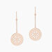 Boucles D'oreilles Pendantes Rotonda Argent Rose - Boucles d'oreilles fantaisie Femme | Histoire d’Or