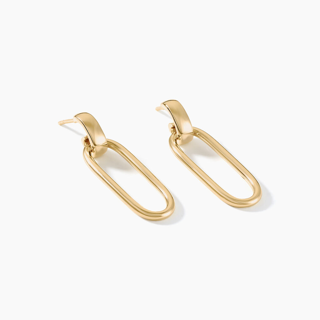 Boucles D'oreilles Pendantes Plaqu&eacute; Or Lavrenti - Boucles d'oreilles fantaisie Femme | Histoire d&rsquo;Or