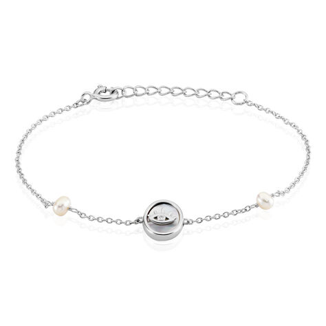 Bracelet Argent Glad Perles De Culture Nacre Oxyde De Zirconium - Bracelets fantaisie Femme | Histoire d’Or