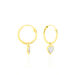Créoles Chayma Or Jaune Oxyde De Zirconium - Boucles d'Oreilles Coeur Femme | Histoire d’Or
