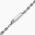 Bracelet Acier Blanc Joanano - Gourmettes Homme | Histoire d&rsquo;Or