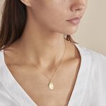 Pendentif Vierge Ovale Or Jaune - Pendentifs Bapt&ecirc;me Famille | Histoire d&rsquo;Or