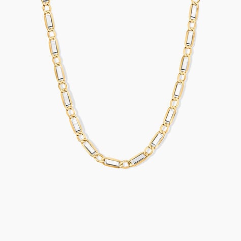 Collier Danae Plaquette Or Bicolore - Chaines Homme | Histoire d&rsquo;Or