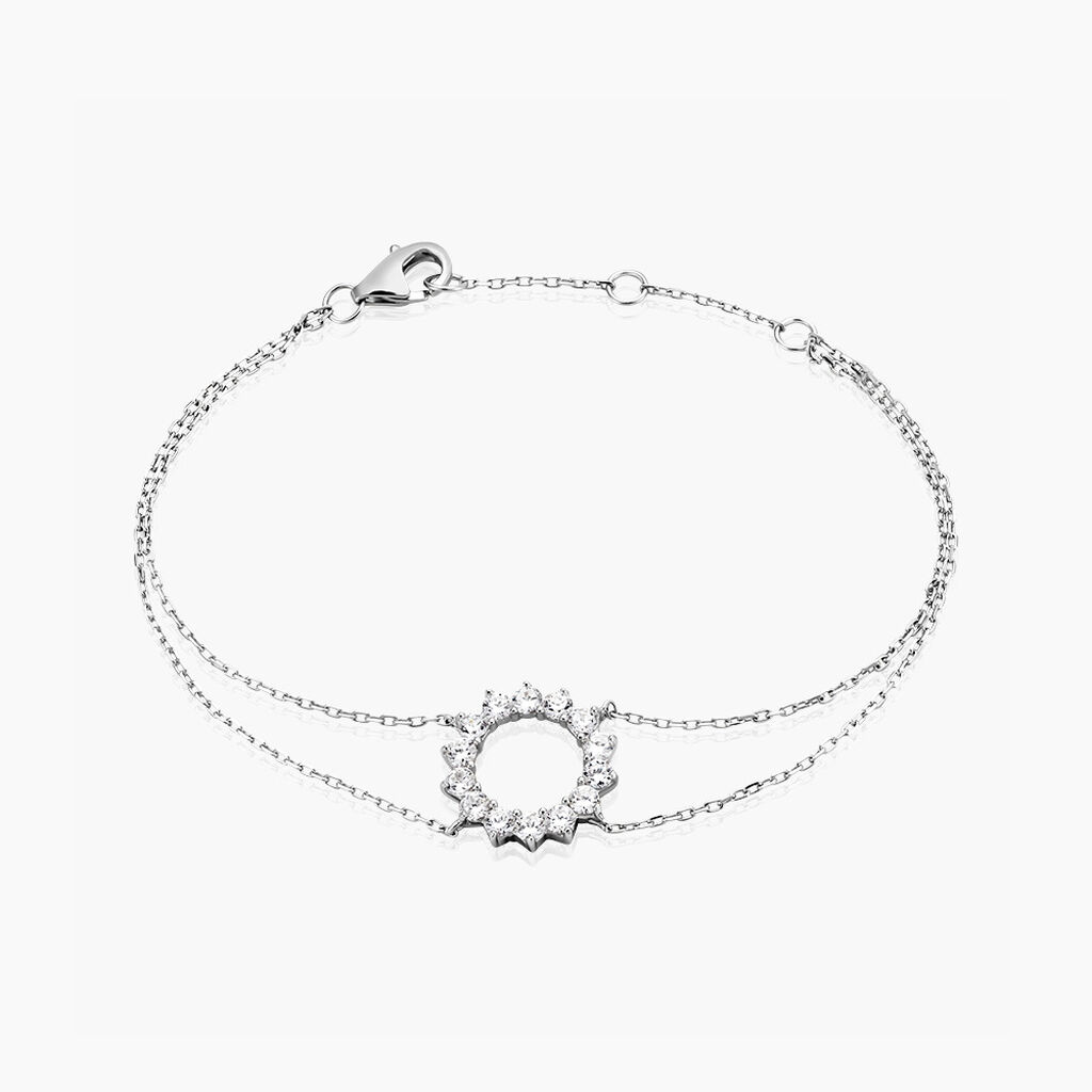 Bracelet Ciena Argent Blanc Oxyde De Zirconium