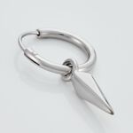 Cr&eacute;ole Unitaire Lari Argent Blanc - Boucles d'oreilles cr&eacute;oles Homme | Histoire d&rsquo;Or