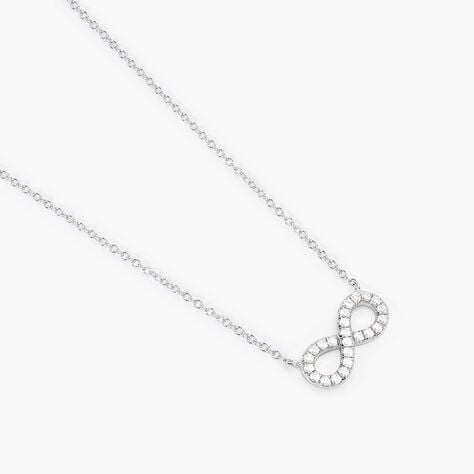 Collier Lou Argent Blanc Oxyde De Zirconium - Colliers fantaisie Femme | Histoire d’Or