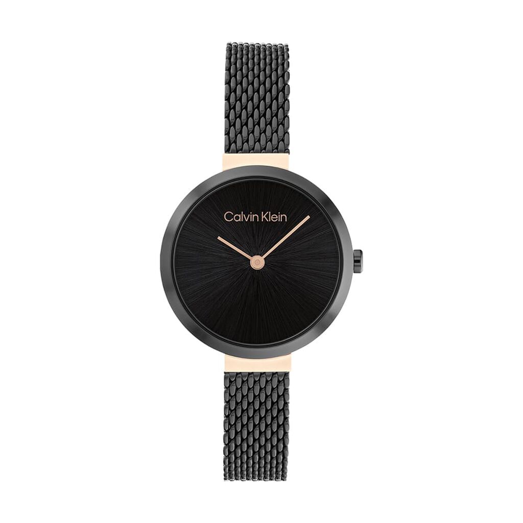 Montre Calvin Klein Minimalistic T Bar Noir - Montres Femme | Histoire d&rsquo;Or
