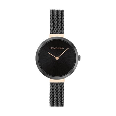 Montre Calvin Klein Minimalistic T Bar Noir - Montres Femme | Histoire d&rsquo;Or