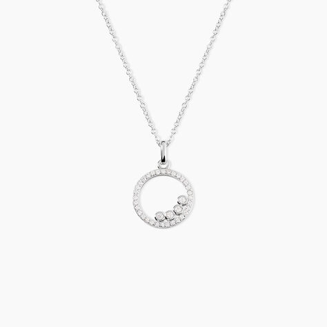 Collier Argent Ursine Oxydes De Zirconium - Colliers fantaisie Femme | Histoire d&rsquo;Or