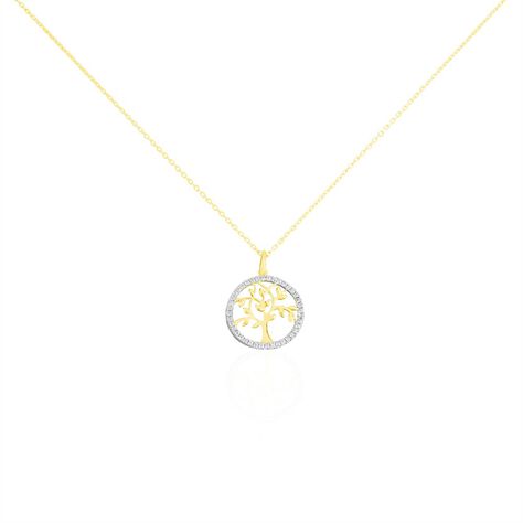Collier Darell Or Jaune Oxyde De Zirconium - Colliers Femme | Histoire d’Or