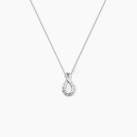 Collier Theanna Or Blanc Diamant - Colliers Femme | Histoire d’Or