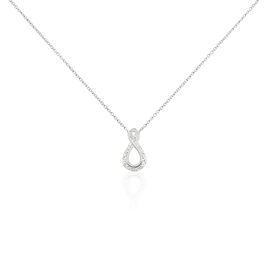 Collier Theanna Or Blanc Diamant - Colliers Infini Femme | Histoire d’Or