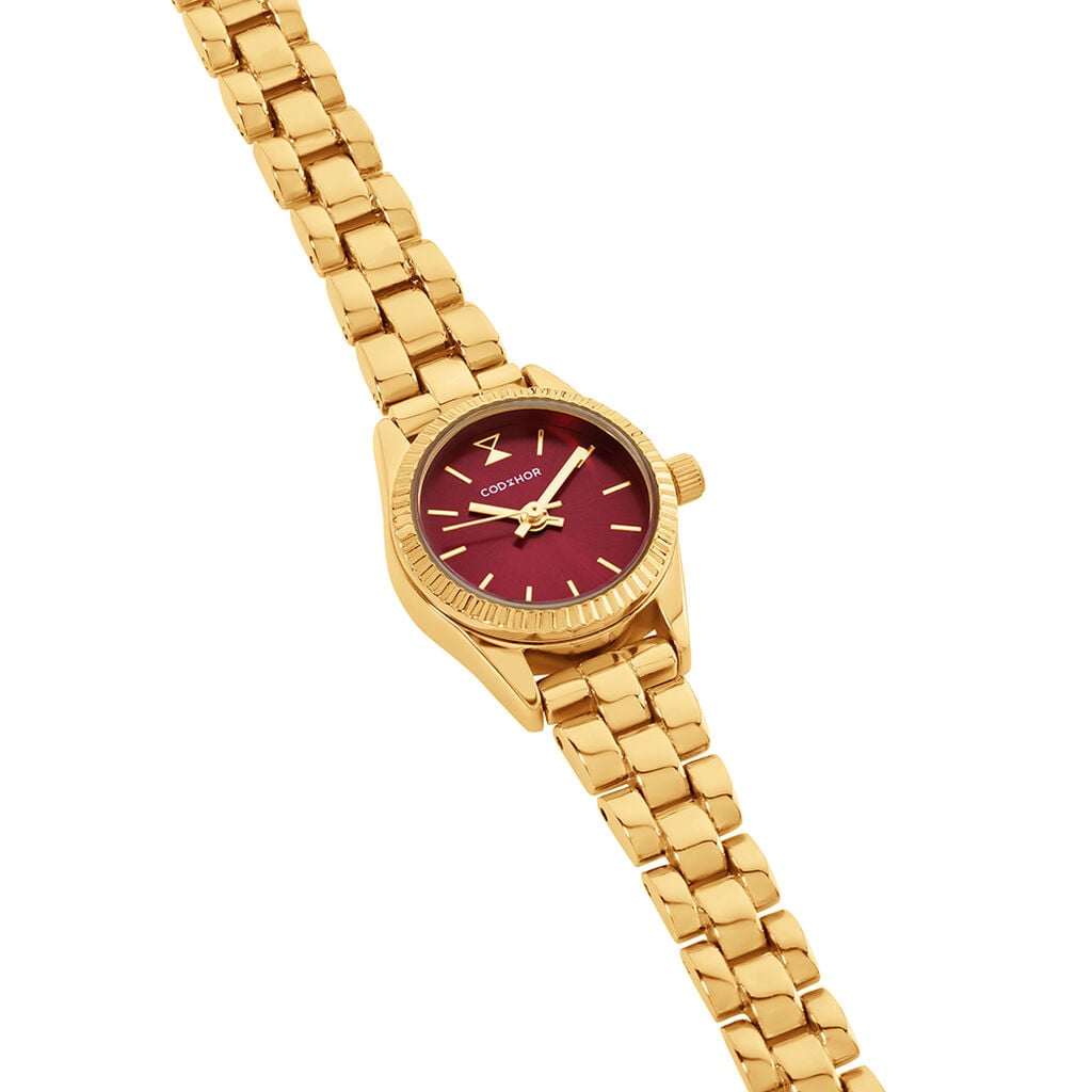 Montre Codhor Maddie Bordeaux - F&ecirc;te des m&egrave;res Femme | Histoire d&rsquo;Or