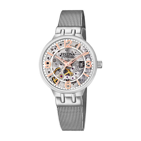 Montre Festina Automatic Argenté - Montres Femme | Histoire d’Or