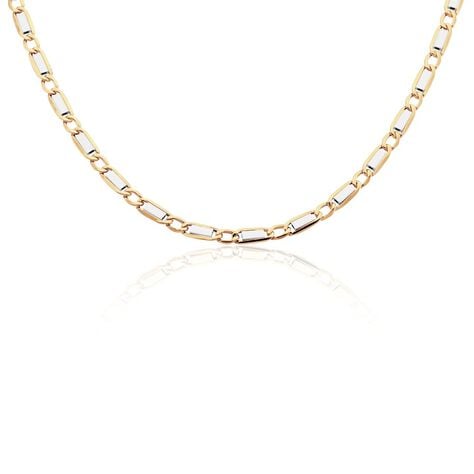 Collier Danae Plaquette Or Bicolore - Chaines Homme | Histoire d&rsquo;Or