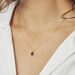 Collier Goutte Or Jaune Saphir