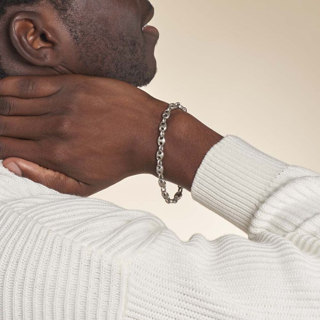 Bracelet Cadia Antique Acier Gris - Bracelets Homme | Histoire d’Or