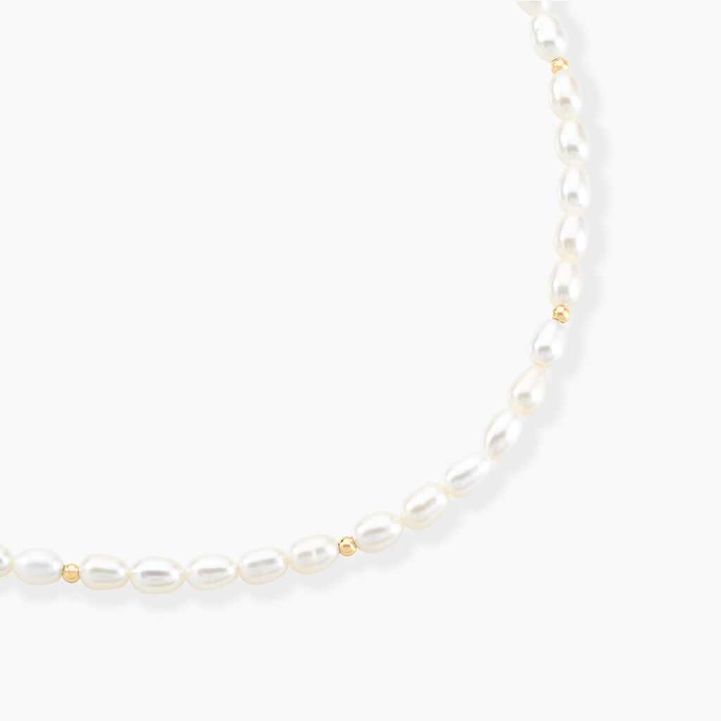 Collier Billes Or Jaune Perle De Culture - Colliers Femme | Histoire d’Or
