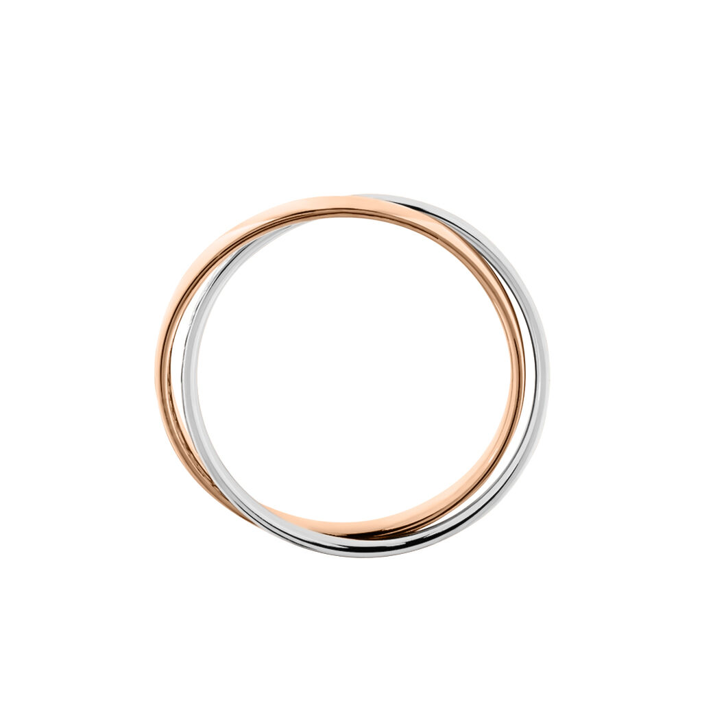 Alliance Hermana Ruban Plat Or Bicolore - Alliances Unisex | Histoire d&rsquo;Or