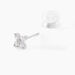 Boucles D'oreilles Puces Winter Flower Or Blanc Oxyde De Zirconium - Clous d'oreilles Femme | Histoire d’Or