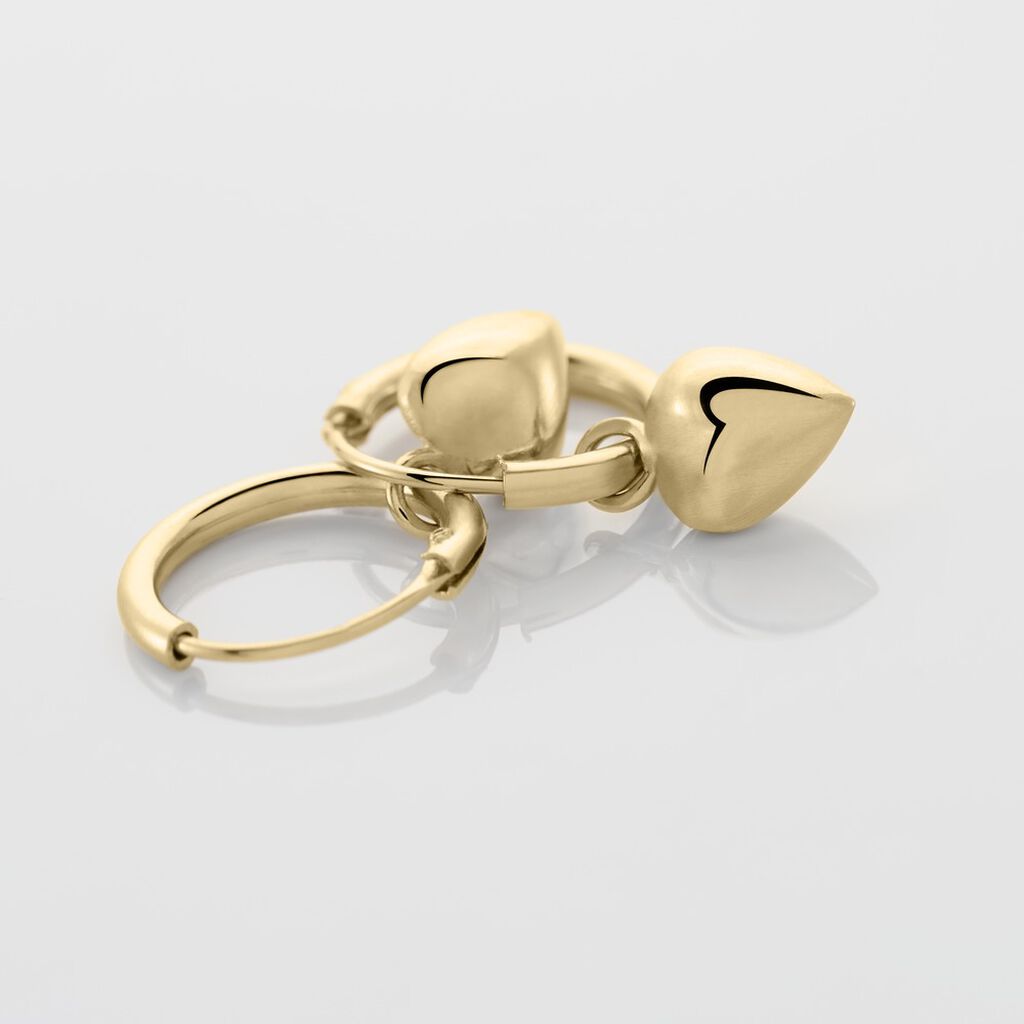 Créoles Varghese Plaque Or Jaune - Boucles d'oreilles créoles Femme | Histoire d’Or
