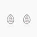 Boucles D'oreilles Puces Cyra Argent Blanc Oxyde De Zirconium - Boucles d'oreilles fantaisie Femme | Histoire d’Or