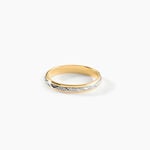 Alliance Cesarius Ruban Plat Or Bicolore - Alliances Unisex | Histoire d&rsquo;Or