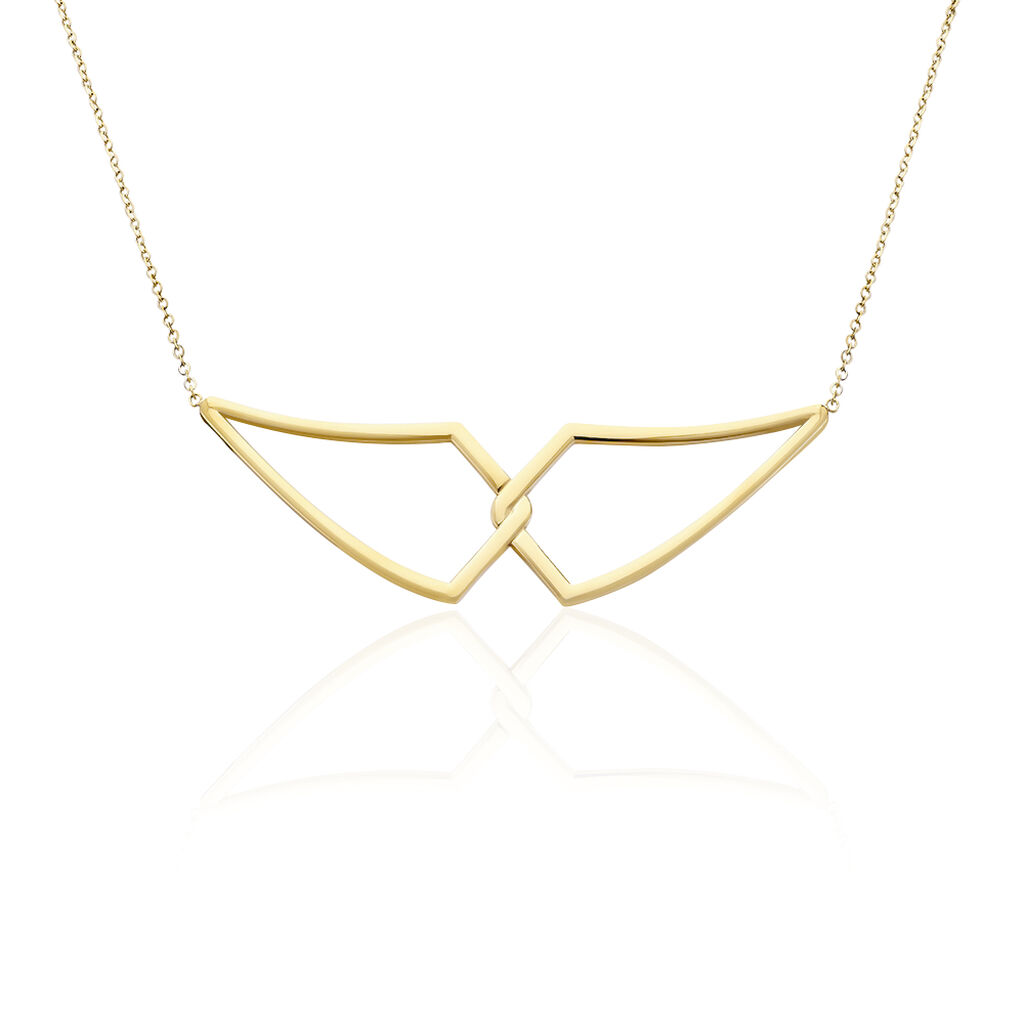 Collier Sautoir Adelind Acier Jaune - Sautoirs Femme | Histoire d’Or