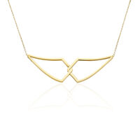 Collier Sautoir Adelind Acier Jaune