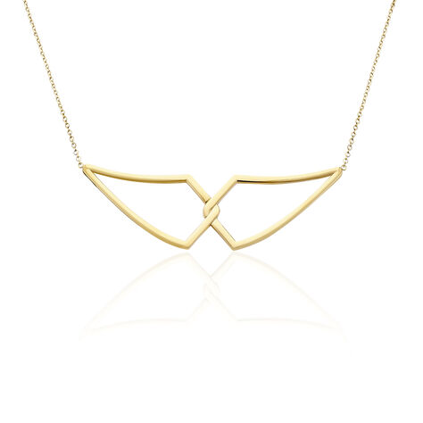Collier Sautoir Adelind Acier Jaune - Sautoirs Femme | Histoire d’Or