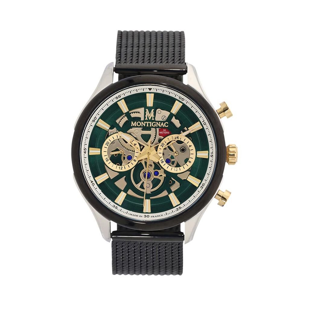 Montre Montignac Round Vert - Montres Homme | Histoire d&rsquo;Or