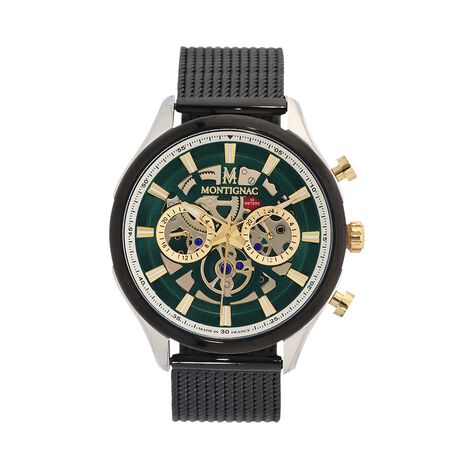 Montre Montignac Round Vert - Montres Homme | Histoire d&rsquo;Or