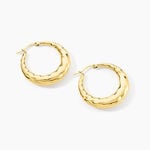 Cr&eacute;oles Acier Dor&eacute; Ibbie - Boucles d'oreilles cr&eacute;oles Femme | Histoire d&rsquo;Or