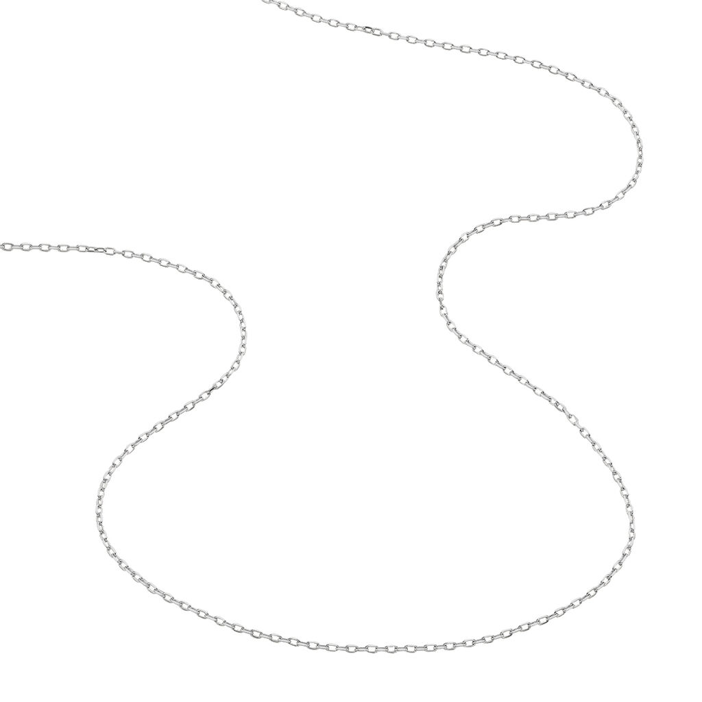 Cha&icirc;ne Igoa Maille For&ccedil;at Diamantee Or Blanc - Chaines Famille | Histoire d&rsquo;Or