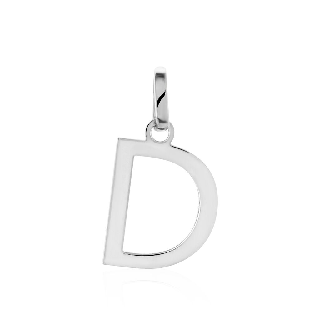 Pendentif Ionia Lettre Or Blanc