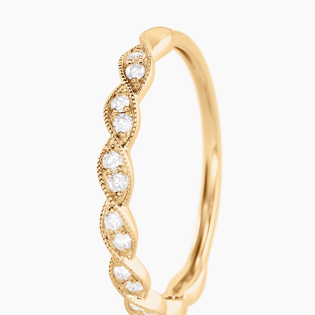 Alliance Othniel Or Jaune Diamant - Alliances Femme | Histoire d’Or