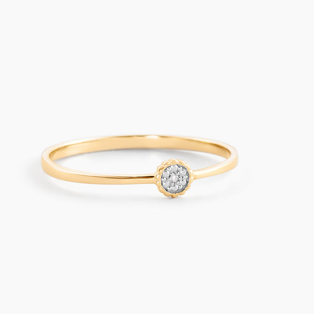 Bague Mon 1er Diamant Or Jaune Diamant - Bagues solitaires Femme | Histoire d’Or