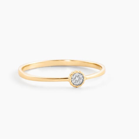 Bague Mon 1er Diamant Or Jaune Diamant - Bagues solitaires Femme | Histoire d’Or