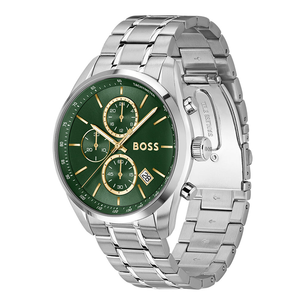 Montre Boss Grand Prix 44 Vert - Montres Homme | Histoire d&rsquo;Or